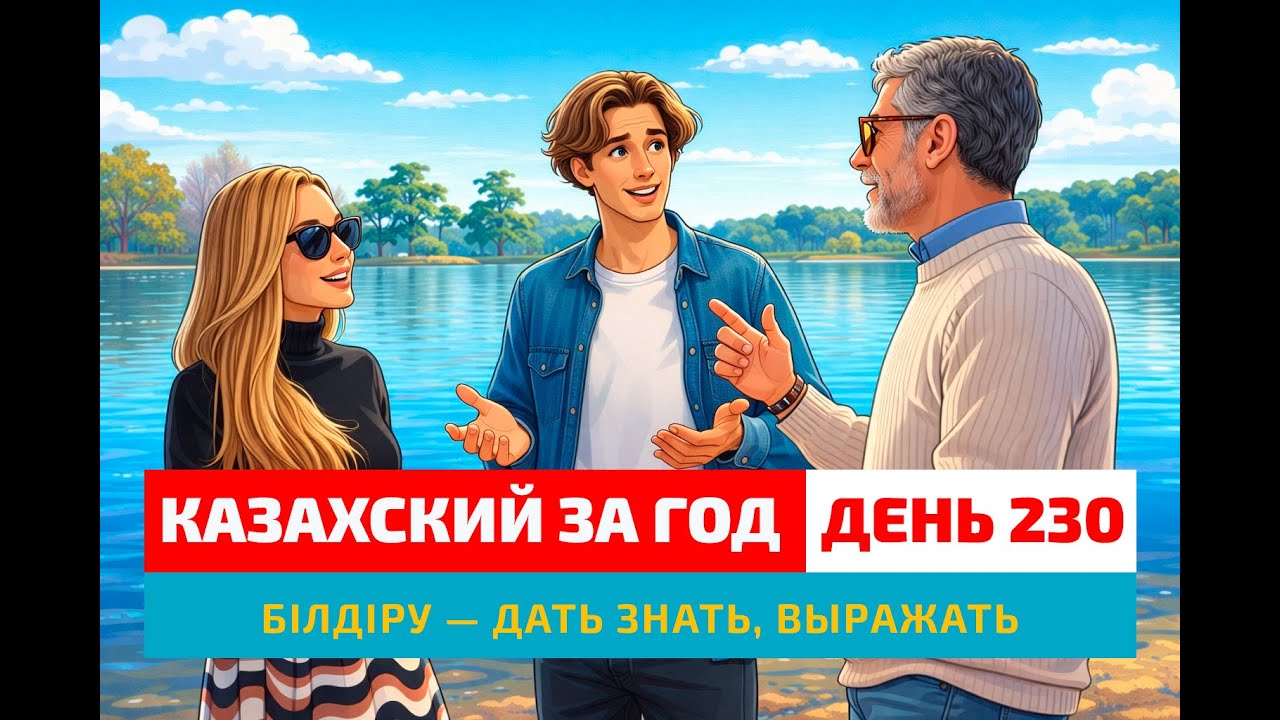 💬 День 230 — Самореализация через эмоции | Глагол білдіру | Учим казахский язык
