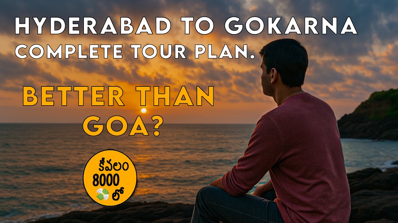 4 DAYS trip plan from HYD to GOKARNA | MURUDESHWAR (తెలుగు)