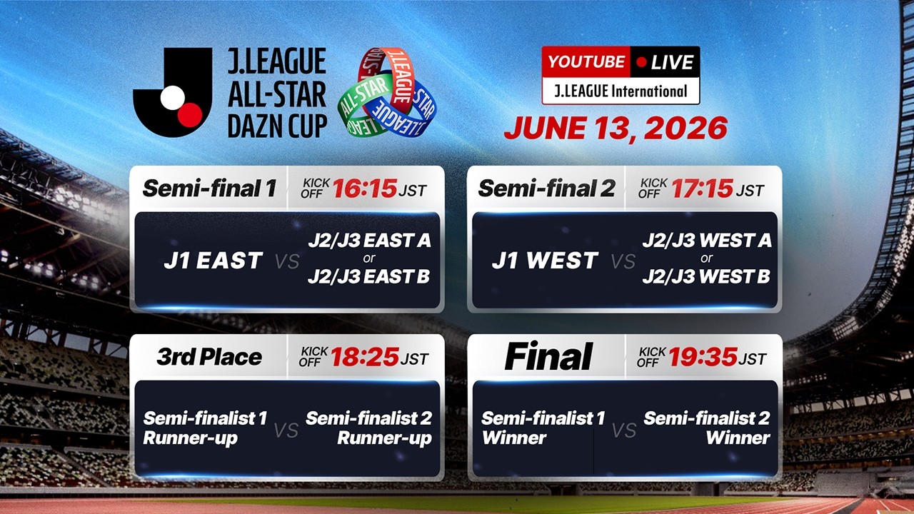 LIVE | J.LEAGUE ALL-STAR DAZN CUP: 2 Semi-Finals, Third-Place Match, & Final