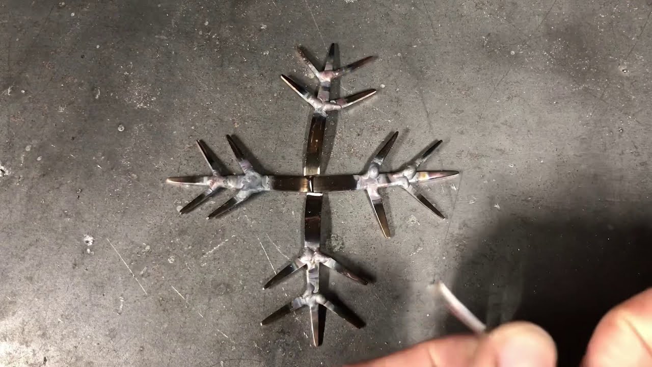 How To Weld A Snowflake Easy Scrap Metal Art Silverware Sculpture Learn Sculpting Book Artist Sculpt