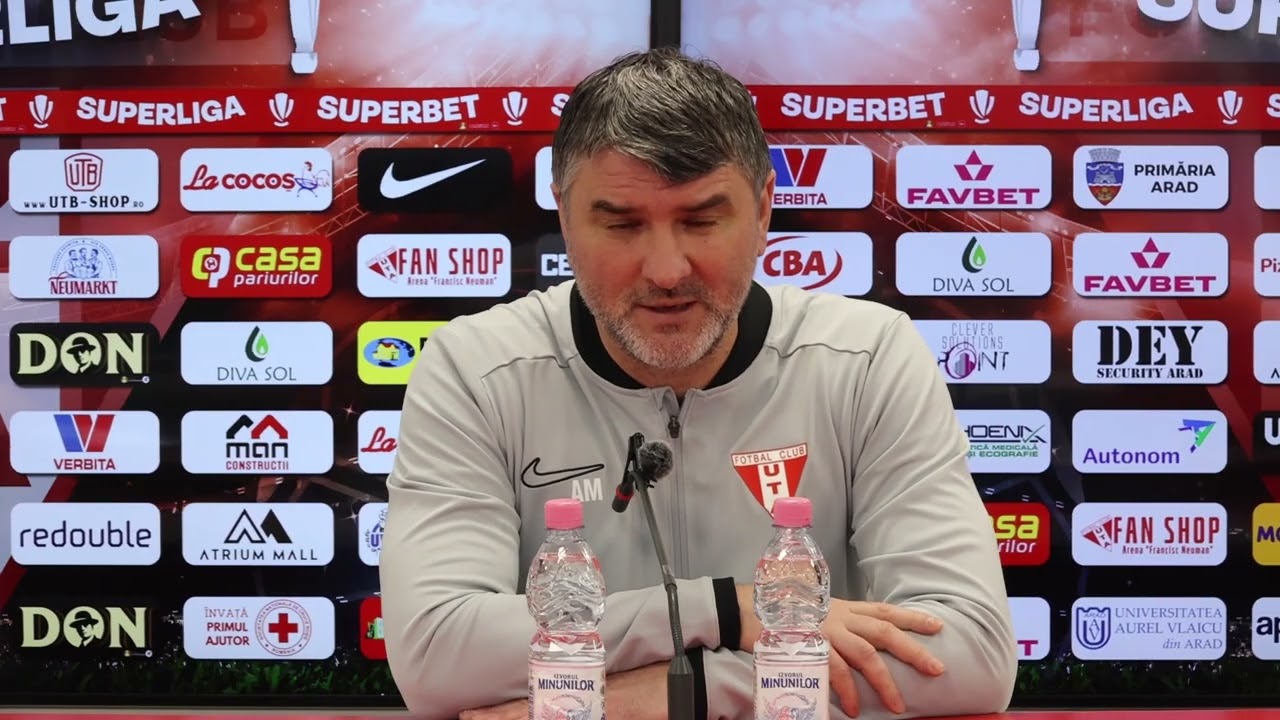 UTA vs CFR Cluj | Adrian Mihalcea a vorbit înaintea jocului de mâine