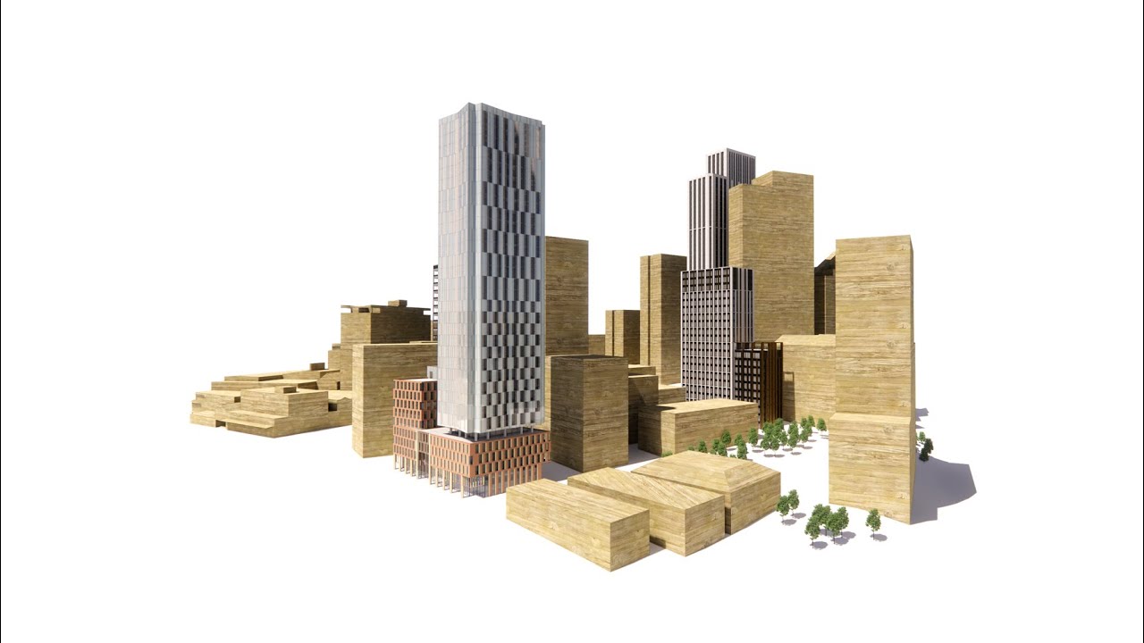 Leeds Future Skyline - Arena Quarter Tall Building Cluster
