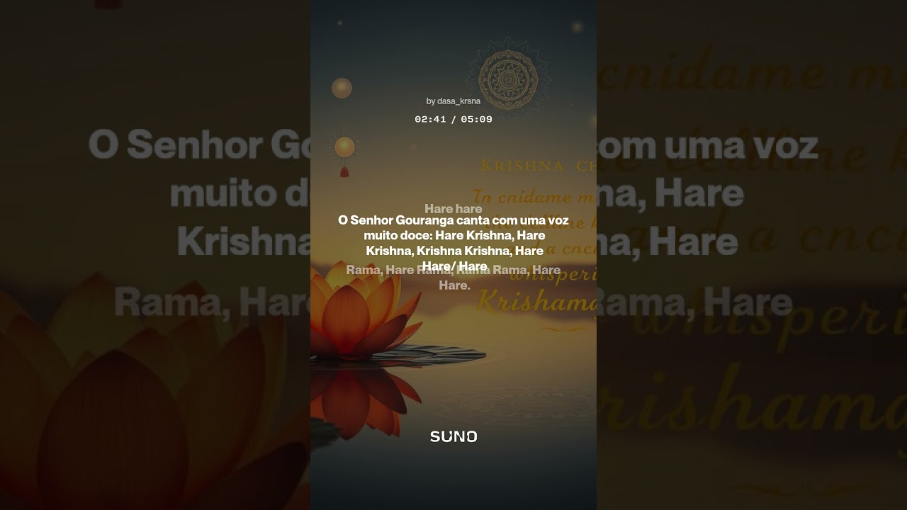 O Senhor Gouranga canta 