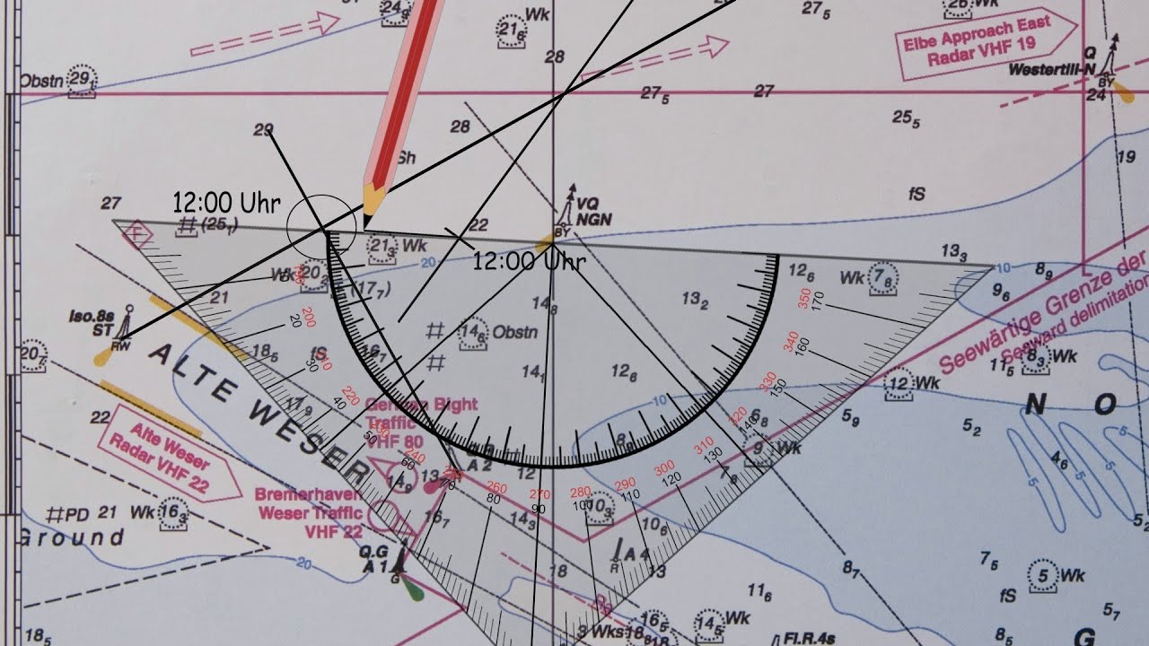 SBF See Navigationsaufgaben, Lösung der Aufgabe 7