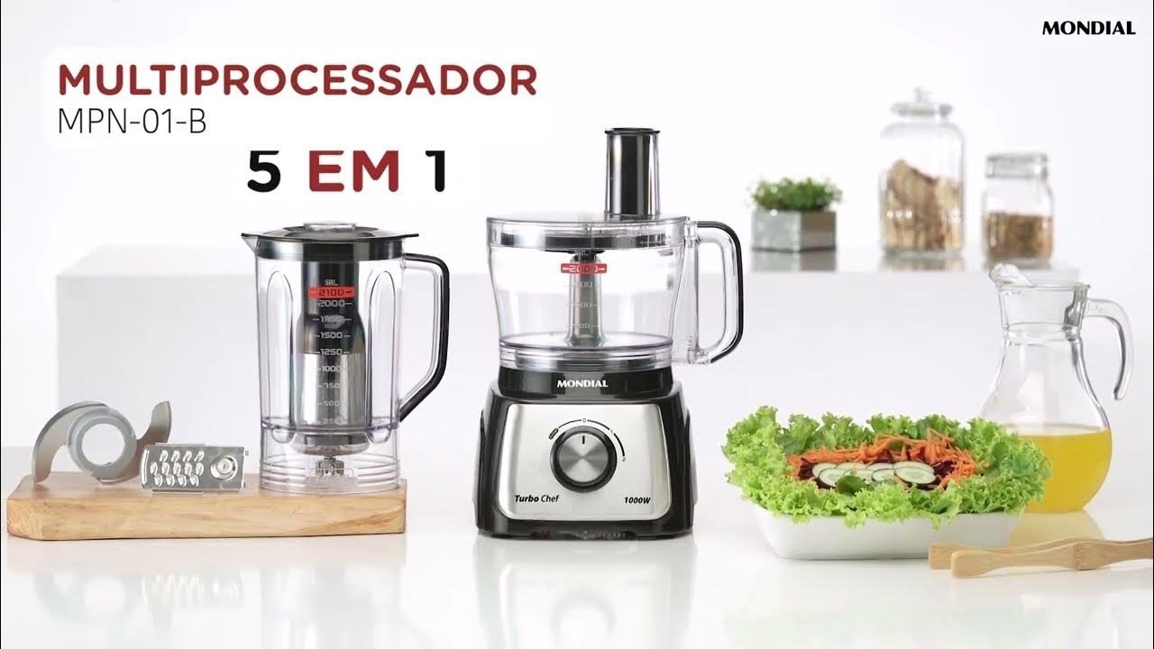 Demonstra&ccedil;&atilde;o: Como Usar Multiprocessador Turbo Chef 5 em 1 Mondial MPN-01-B