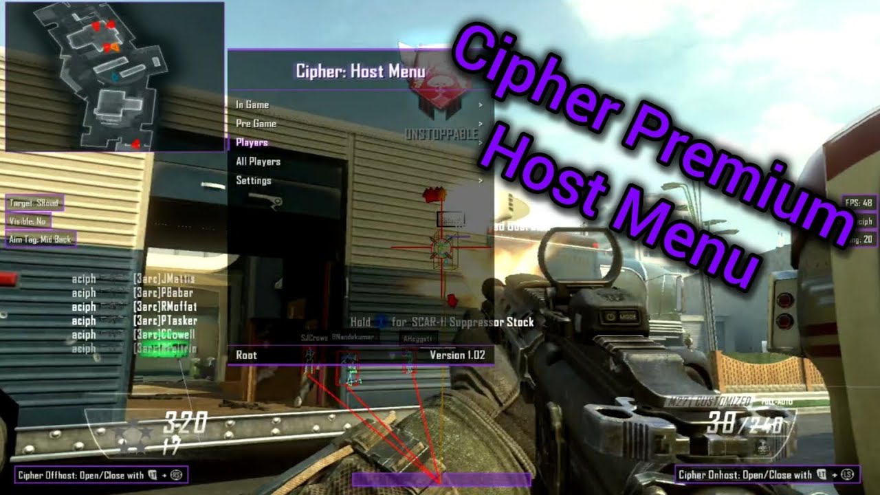 BO2 | TU18 | Cipher Host Premium | Multiplayer | Stealth Server Mod Menu | (RGH/JTAG) [+Download]