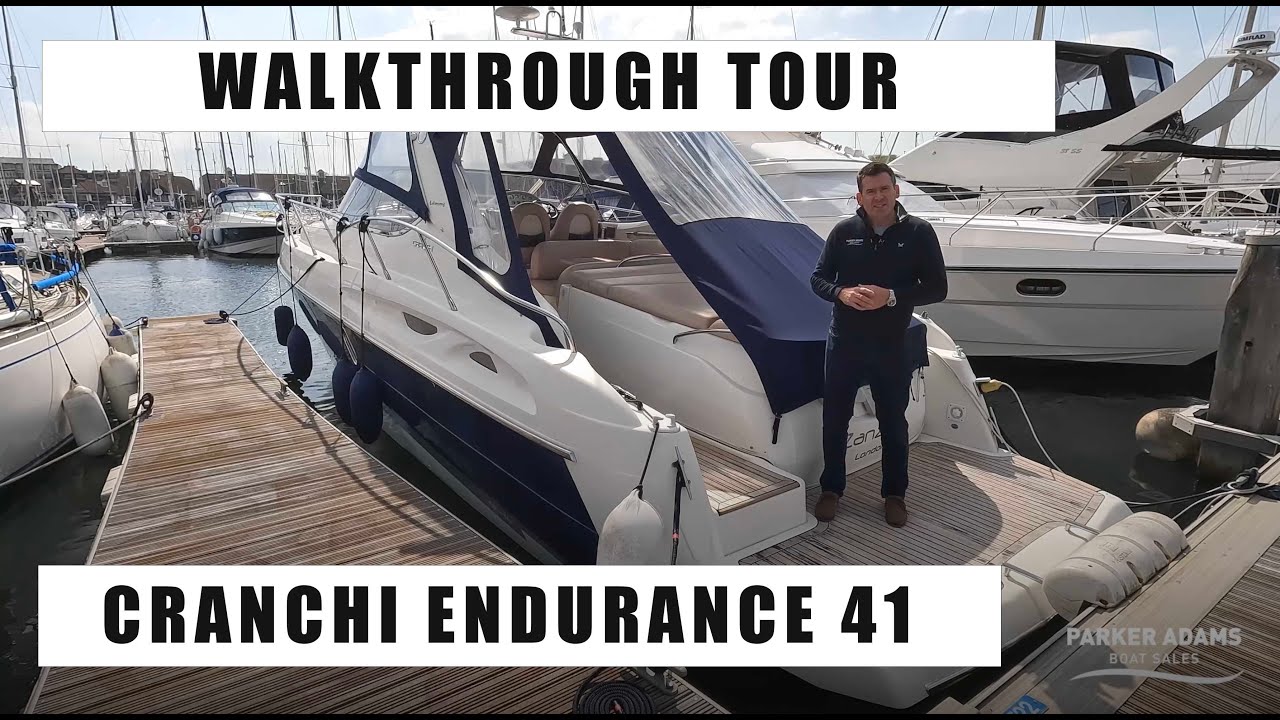 Cranchi Endurance 41- Walkthrough Tour!  Perfect Family Weekend boat with exceptional performance!!