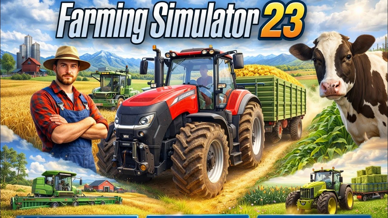 ULTIMATE FARMING/WORKING THE FIELD REAL/EXPRIENCE GAME 🎮/FARMING SIMULATOR 23/ 1ST GENERATION FARM