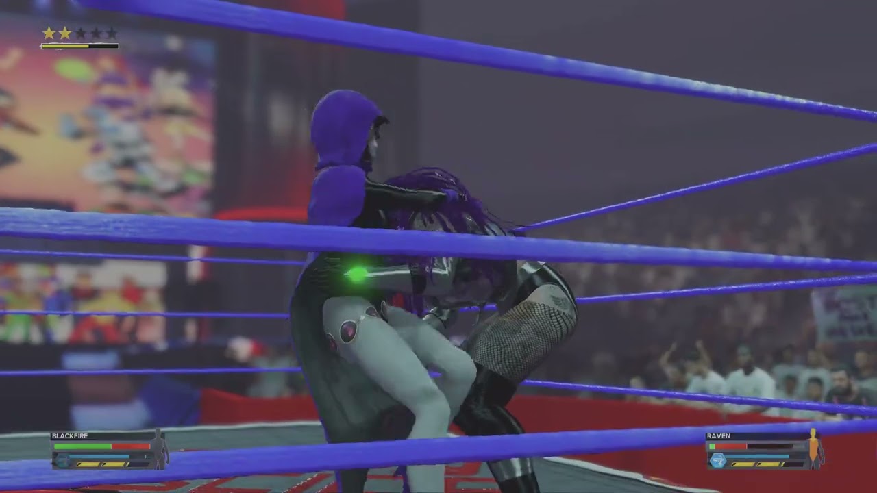 WWE 2K24: Blackfire Vs Raven (Low blow match)