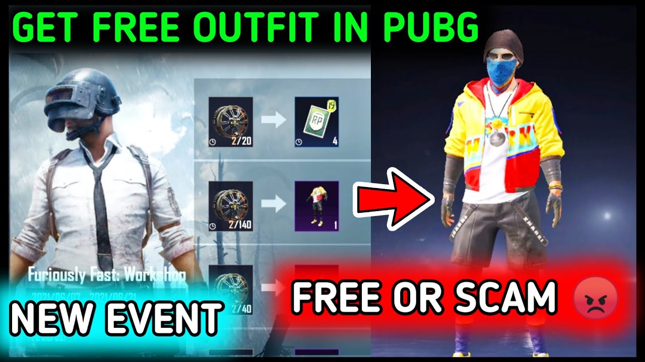 FREE PERMANENT OUTFIT SCAM IN PUBG MOBILE 🔥 FURIOUSLY FAST NEW EVENT IN PUBG MOBILE 🔥  FREE OUTFIT ?