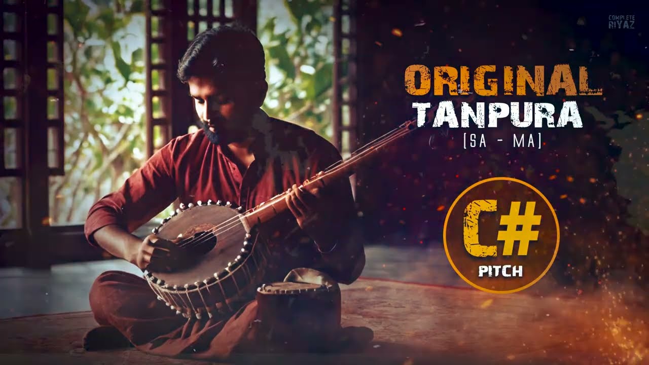 TANPURA IN C# | SA - MA | KALI 1 | TANPURA FOR PRACTICE | VOICE TRAINING | Complete Riyaz
