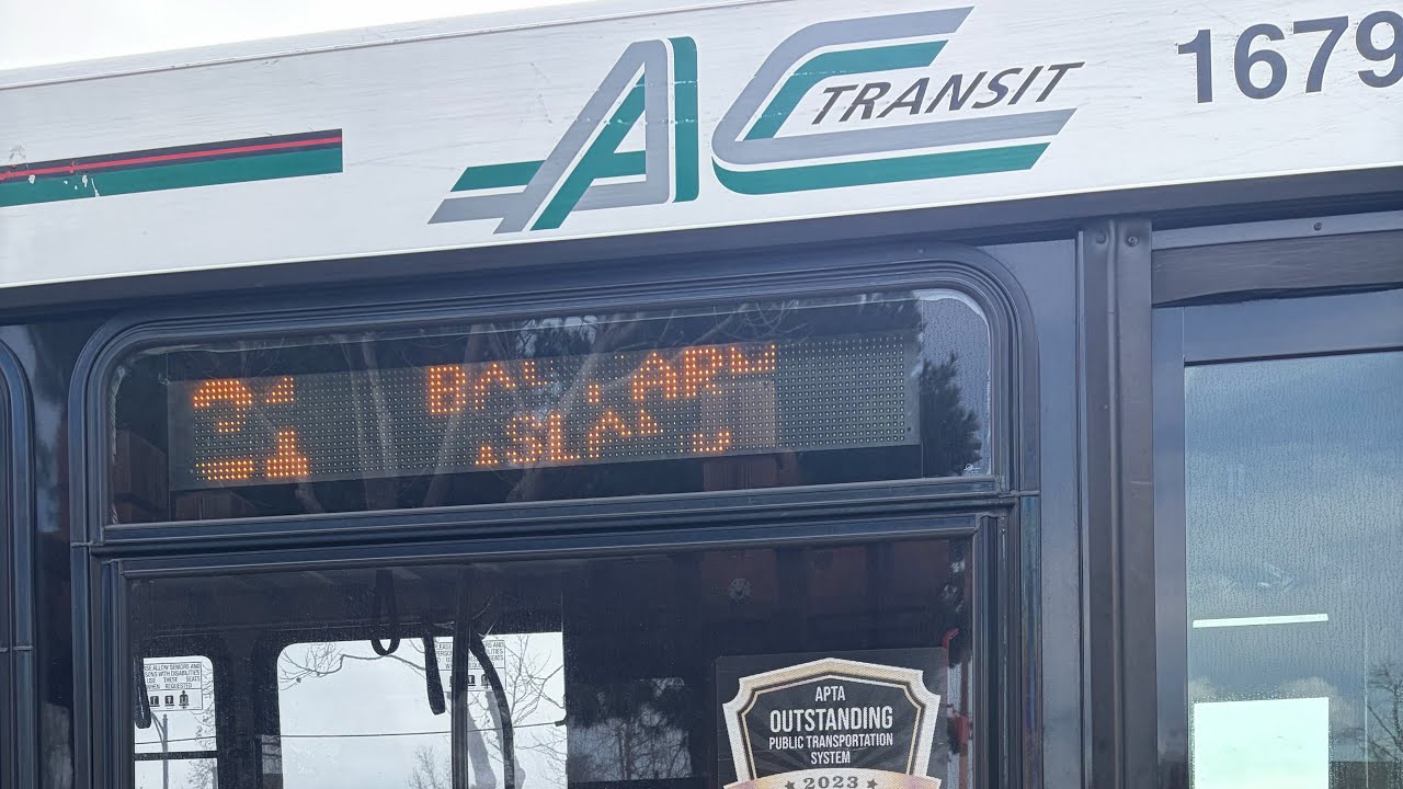 31 AC transit bus ride (Bay farm isle) #1679 