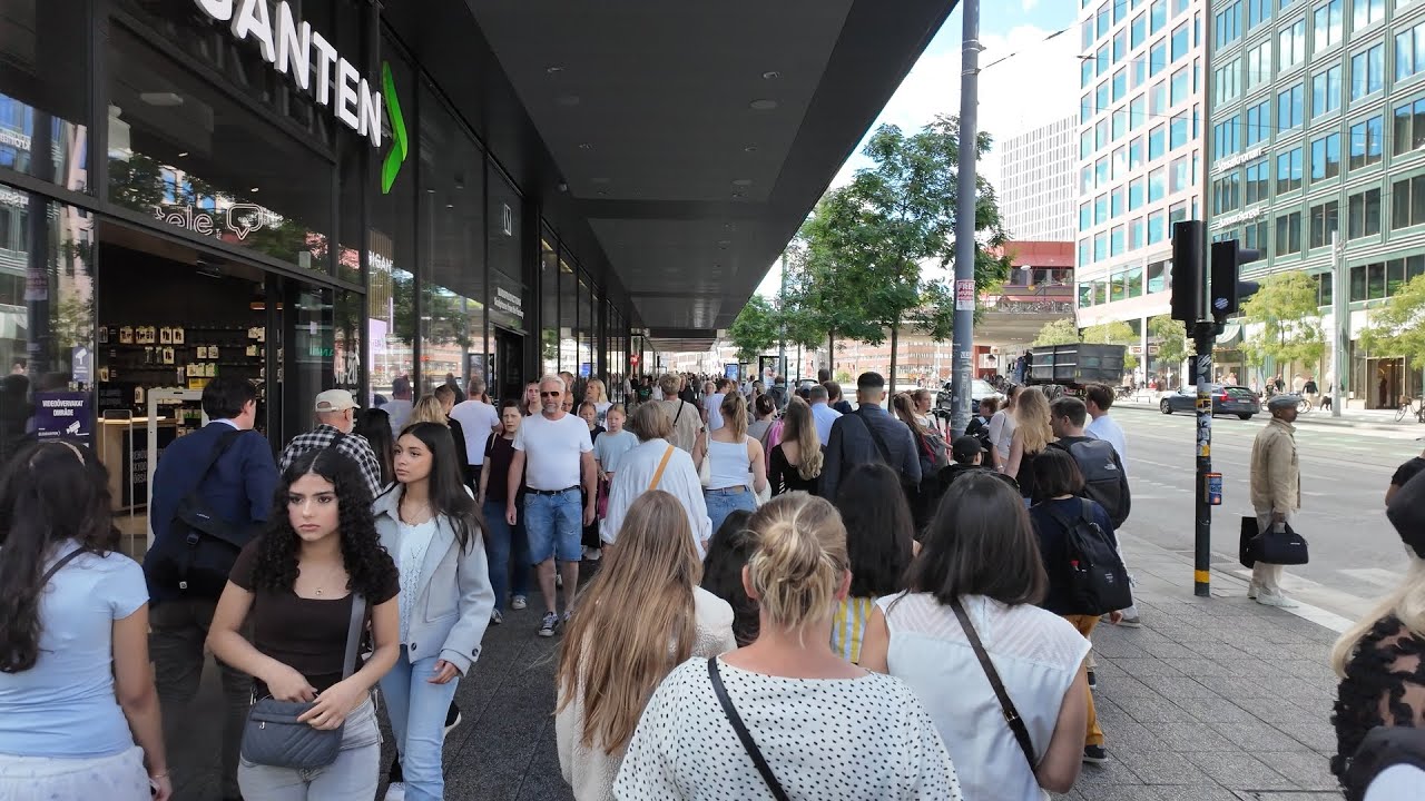 Summer Walk in Stockholm | No Talking, Just City Sounds 🇸🇪