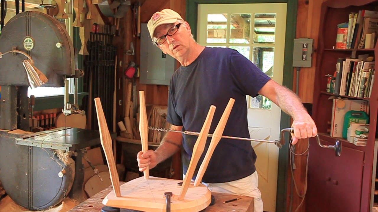13.  Drilling the Holes for the Stretchers