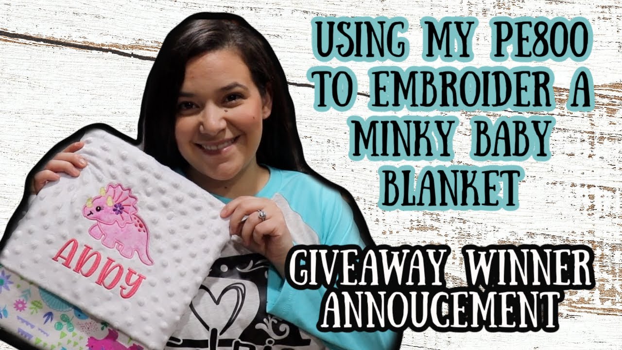 Embroider And Sew A Minky Baby Blanket From Start To Finish / Working On My Most Popular Etsy Order