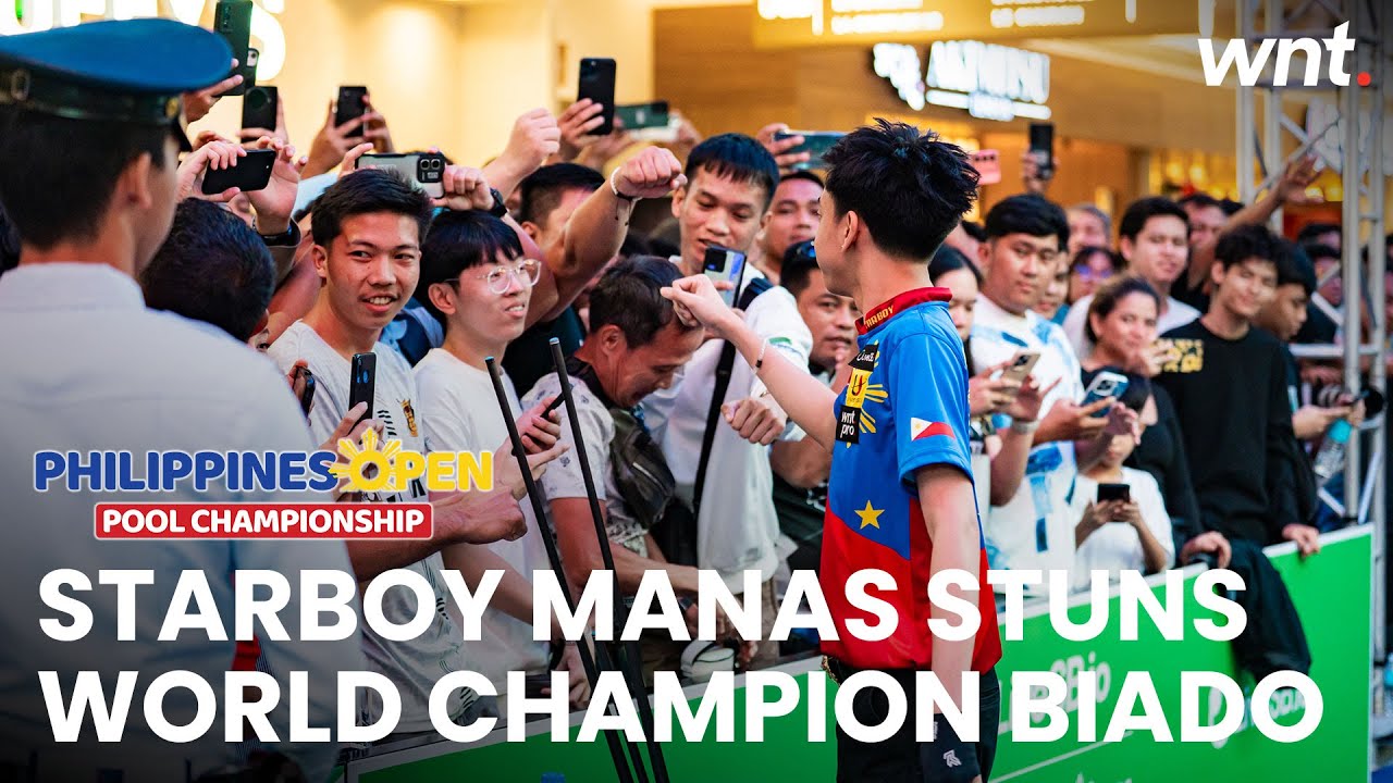 STARBOY MANAS STUNS WORLD CHAMPION BIADO! | 2025 Philippines Open Pool Championship