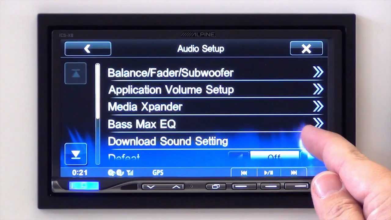 Alpine ICS-X8 Internet Sound Setting Service