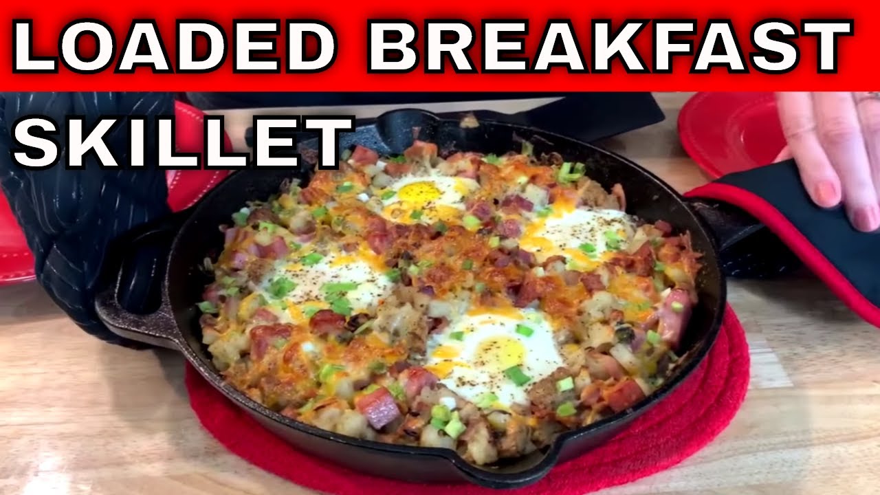 Delicious Loaded Breakfast Skillet in ONE PAN