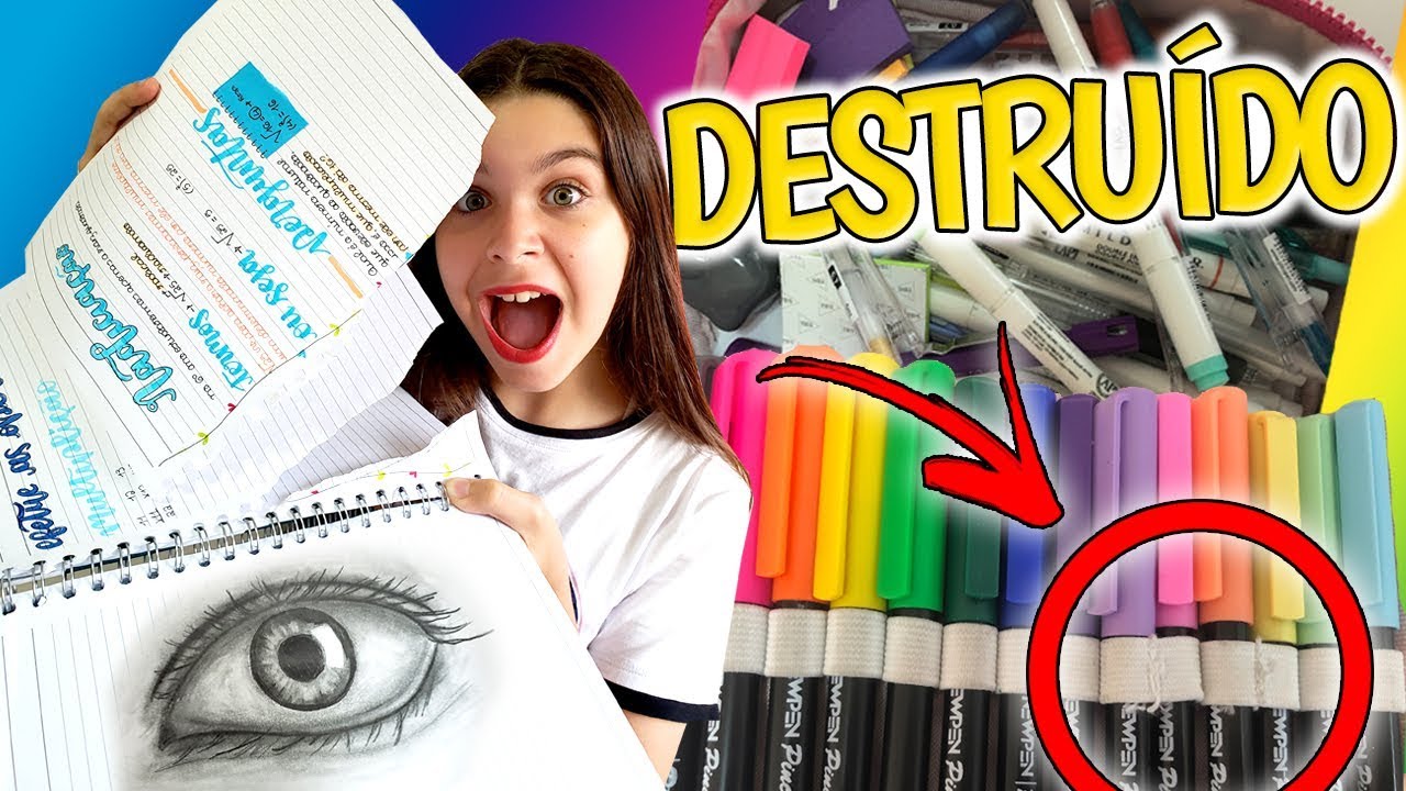 COMO FICOU MEU MATERIAL ESCOLAR NO MEIO DO ANO | MARIANA COLLYER