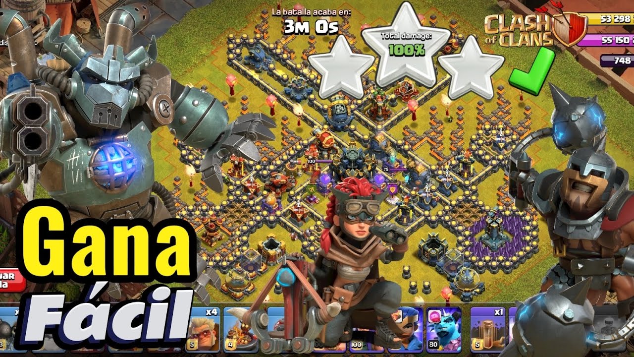 🔴Combate en las Tierras Bald&iacute;as  Clash of Clans Como: Atacar en el nuevo DESAF&Iacute;O ⭐⭐⭐