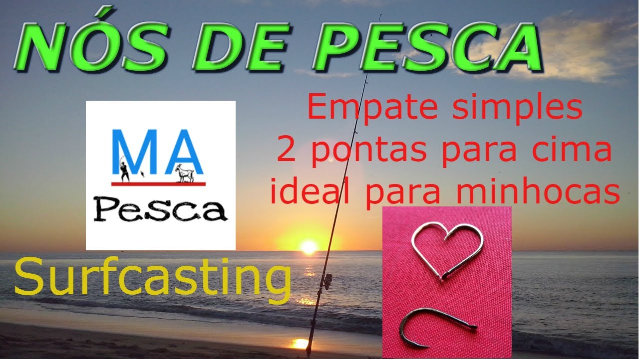 Melhor empate para minhocas - Empate com 2 linhas para cima - empatilhado para lombriz -nos de pesca