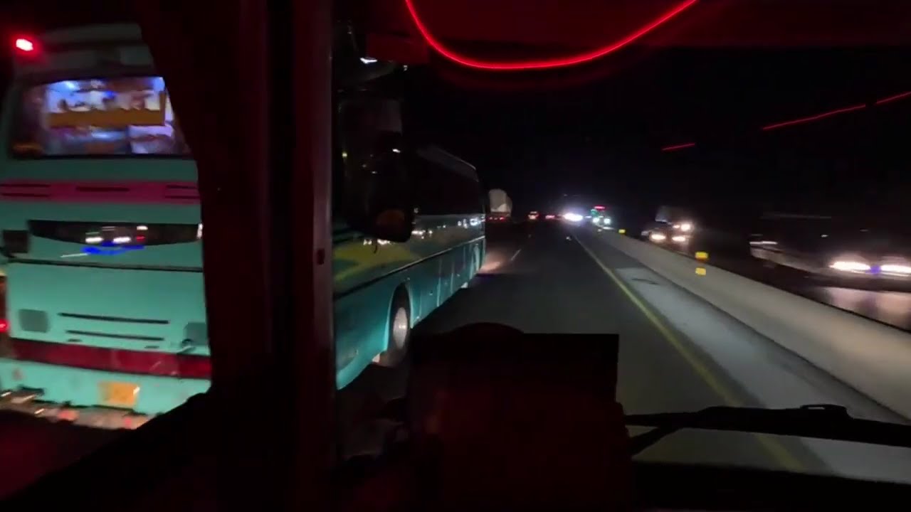 bus race | Swat Coach Nova Buses High Speed race in Pakistan Motorway
