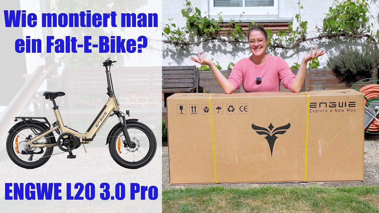 Wie montiert man ein Falt-E-Bike? ENGWE L20 3.0 Pro - Falt-E-Bike mit 100Nm Mittelmotor
