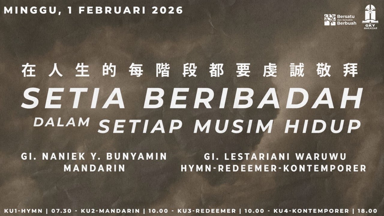 #KU4Kontemporer​​ 01/02/26-18.00 WITA|GI. Lestariani Waruwu~Setia Beribadah Dalam Setiap Musim Hidup