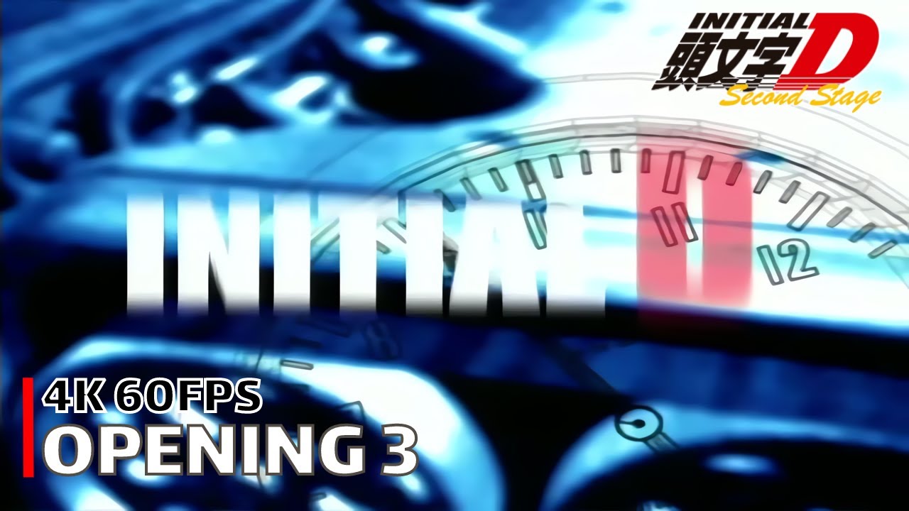 Initial D - Opening 3 [4K 60FPS | CC]