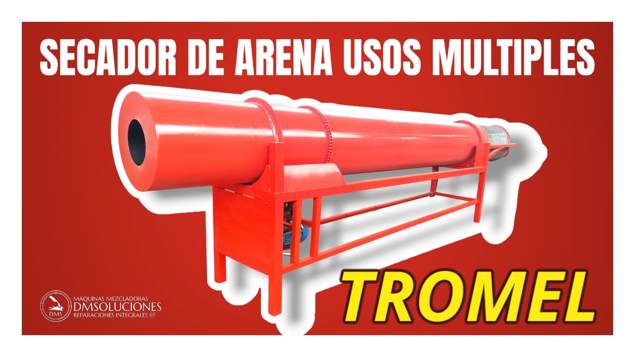 Tromel Secador de arena tamizador cernidor quemador industrial diesel acpm gasoil
