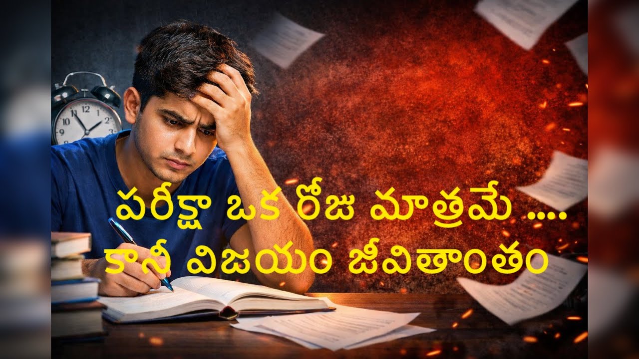 పరీక్షలు నీ భయం కాదు ……నీ భవిష్యత్తుకు బంగారు అవకాశం 