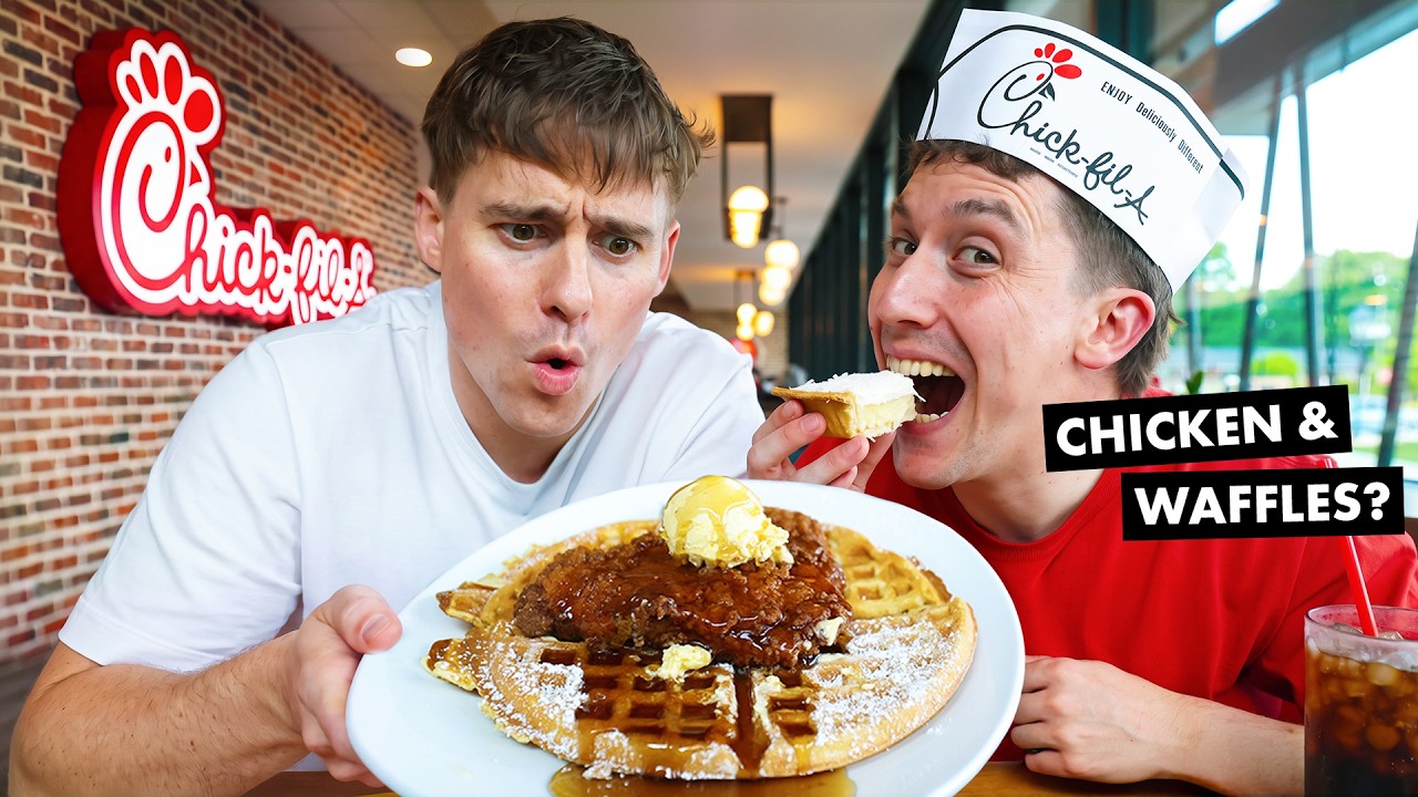 Brits go to the first ever Chick-fil-A!