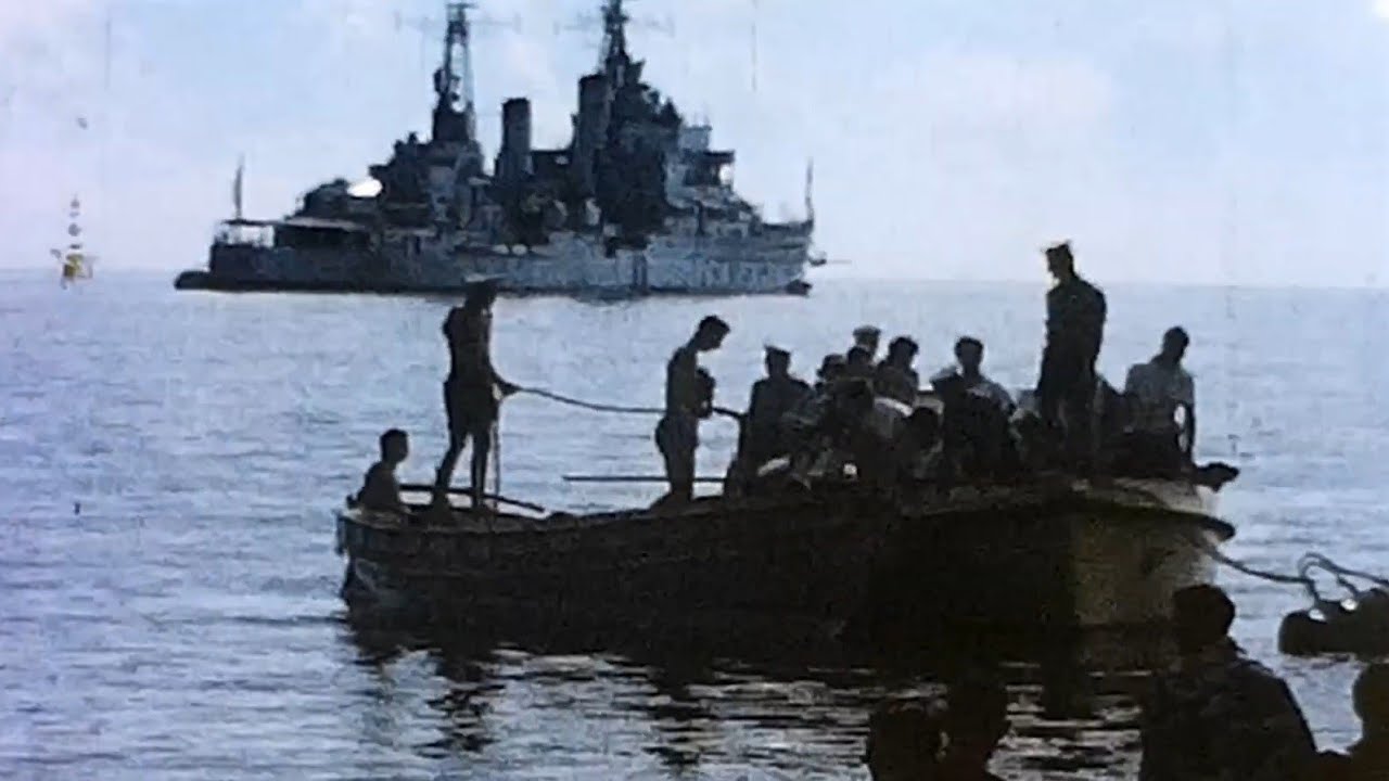 HMS Tiger C-20 Far Est Cruise 1961 - British Royal Navy Cruiser - HMS Lion & HMS Blake