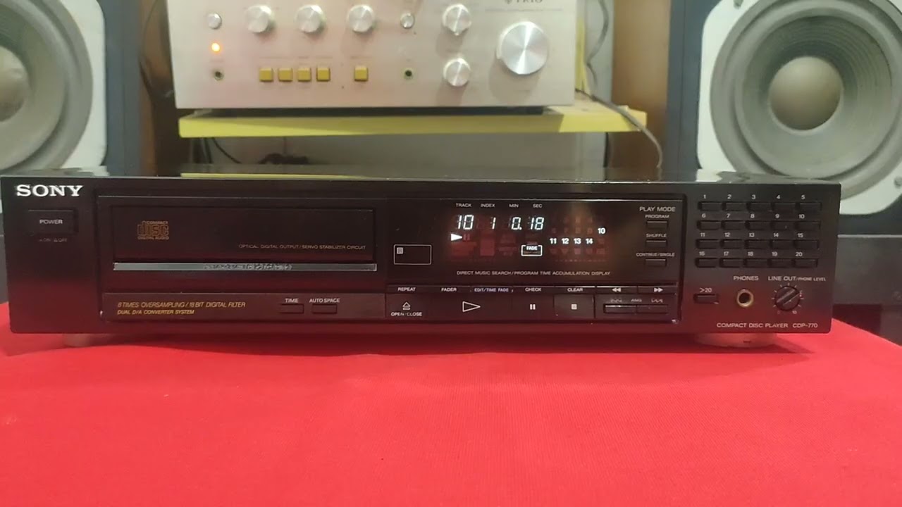 (Đã Bán qua tân tạo A)Đầu CD Sony cdp 770. mặt đẹp. Không kén đĩa.Giá 800K. ☎️0984245946.TpHCM