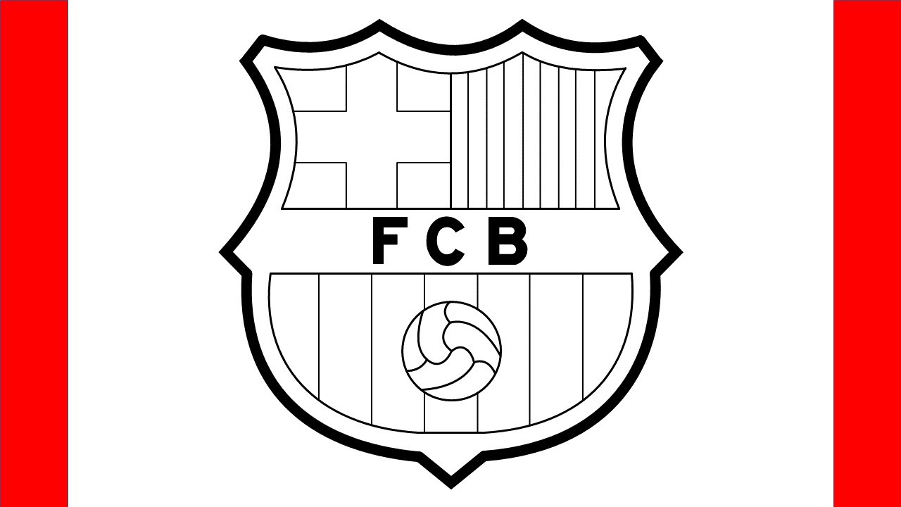 How To Draw FC Barcelona Logo - Step By Step Drawing