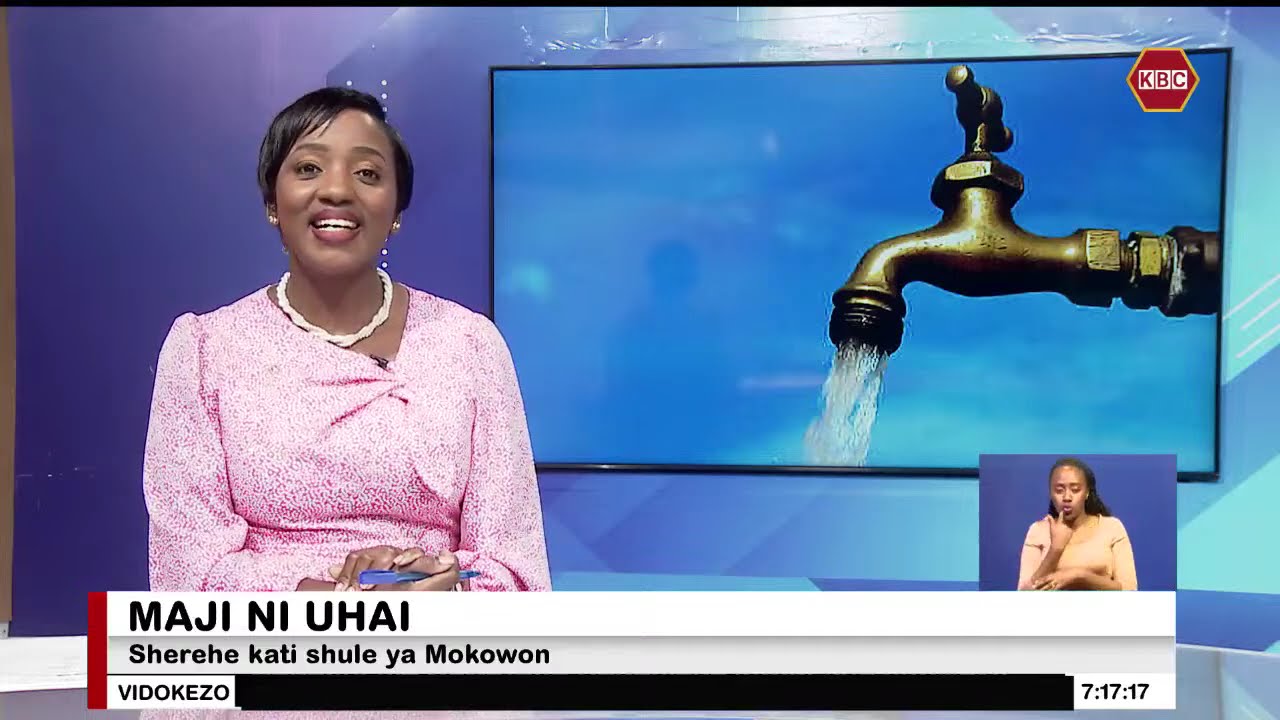 Tabasamu kwa wanafunzi wa shule ya msingi ya Mokowon kufwatia uzinduzi wa mradi wa maji