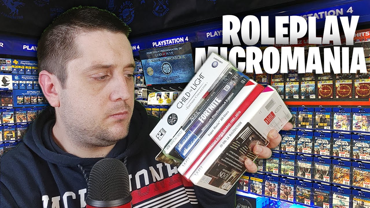 ROLEPLAY ASMR : VENDEUR CHEZ MICROMANIA - JEUX SPECIAL ULTRA RARE