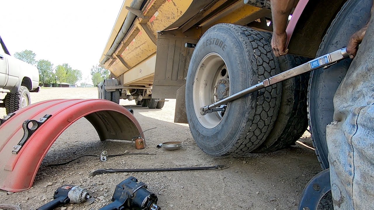 inside the tire patch repair semi truck tire