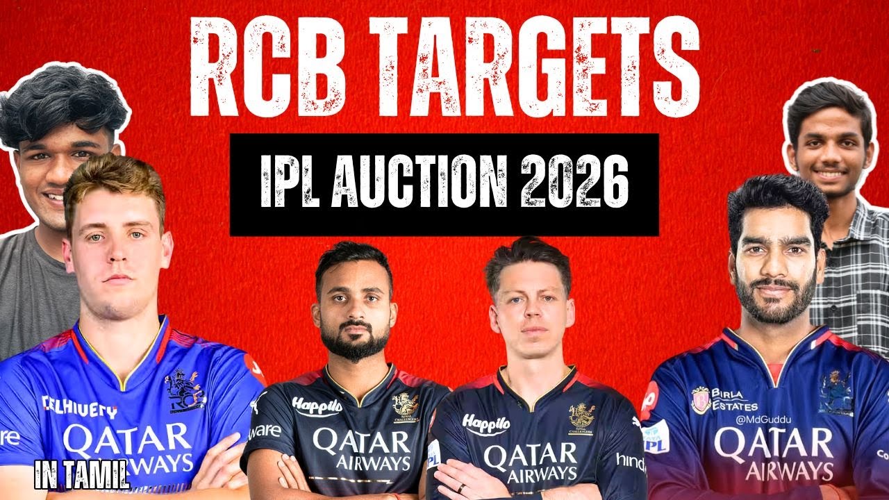 Venkatesh Iyer to RCB ? | RCB Auction Strategy 2026 Exposed - Target Players | Tamil | Cric Twins