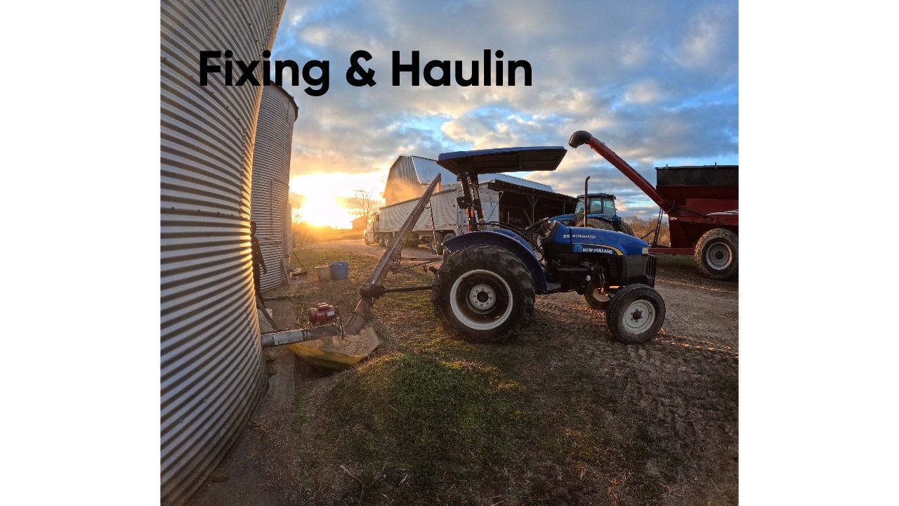 Shop Fixing & Hauling Grain