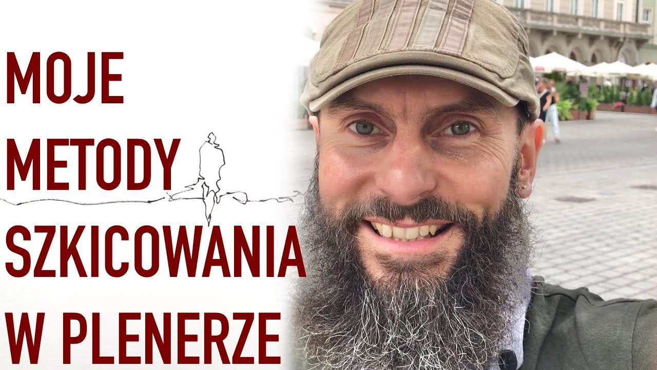 MOJE METODY SZKICOWANIA W PLENERZE - lekcja rysunku z Rynku Głównego w Krakowie