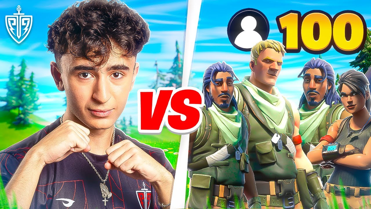 Pxlarized VS 100 UNREAL Players.. 😂