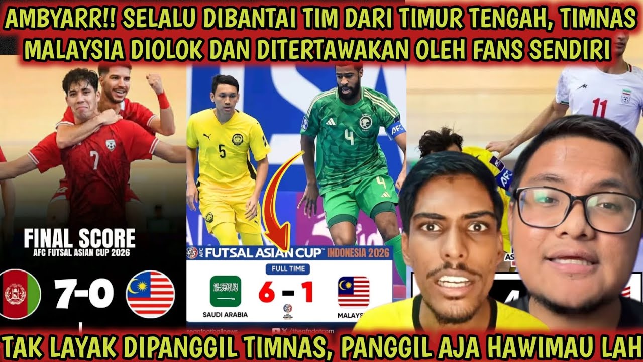 AMBYAR‼️Selalu dibantai, timnas Malaysia diolok dan ditertawakan fans nya sendiri, Hawimau ompong😱