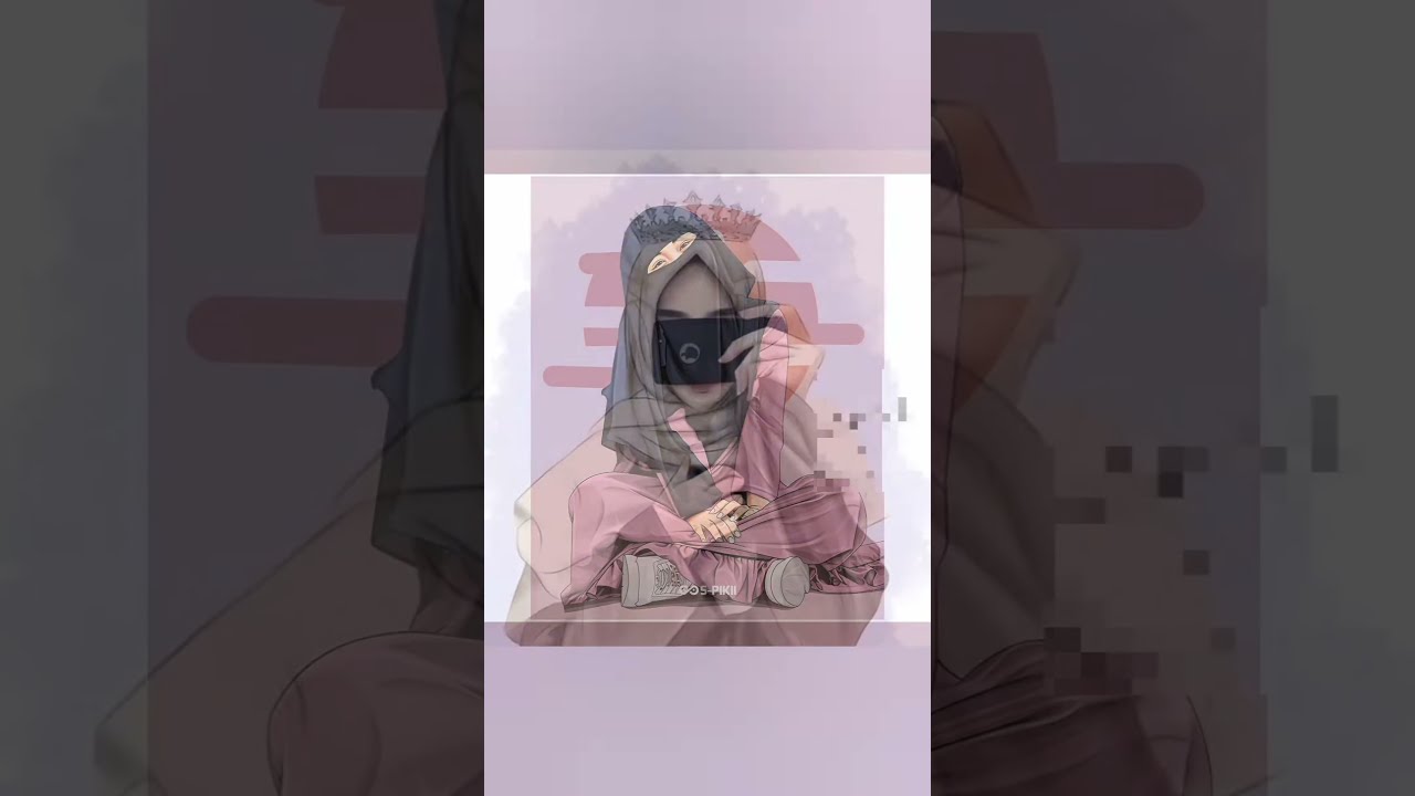 hijabi animated hidden face pics new photos