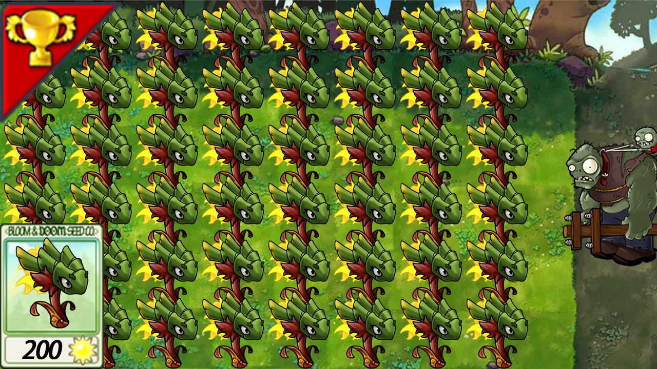 999BambooDragon VS 999Zombies-------Plants vs Zombies