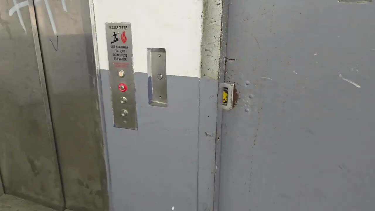 Modded Antique 1917 Baker Iron Works Traction Freight Elevator at Towne Bldg Downtown Los Angeles CA
