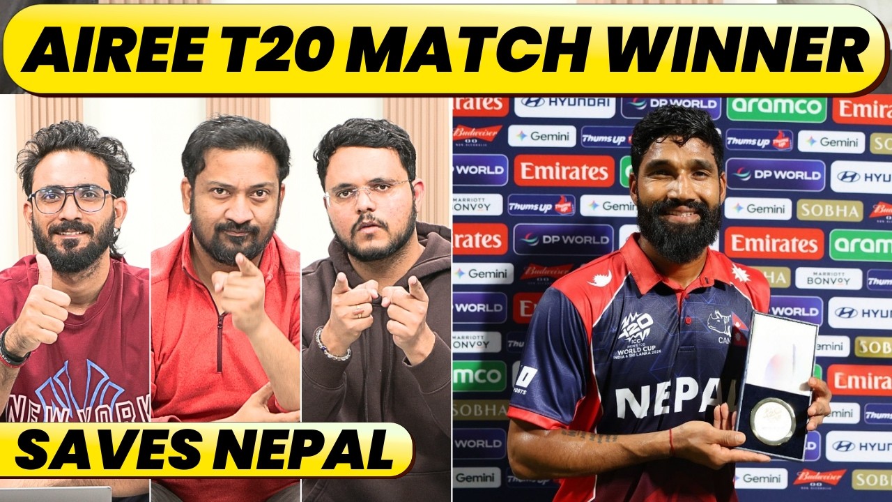 AIREE DESERVES T20 LEAGUES, WHAT A KNOCK, WHAT A FINISHER. ALL ROUNDER, MATCH WINNER
