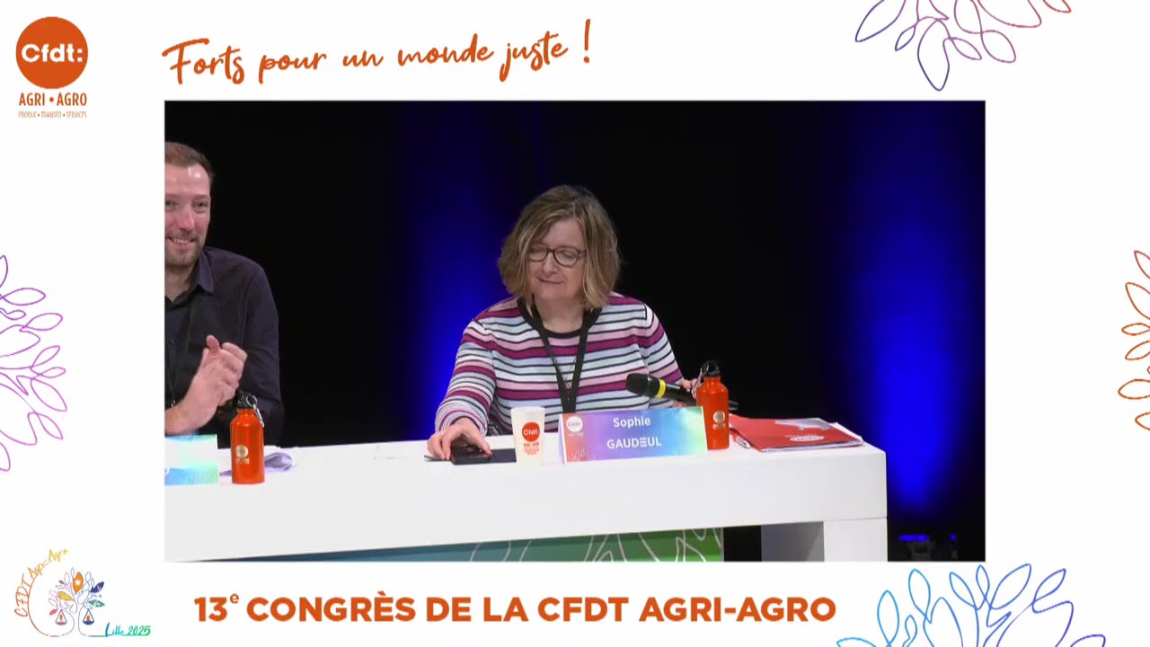 13è Congrès de la CFDT Agri-Agro - Jeudi 11/12