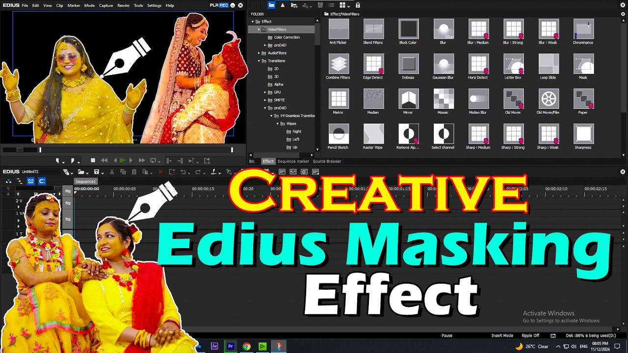 Creative Masking Transition In Edius | Edius Masking Effect | Edius Video Editing