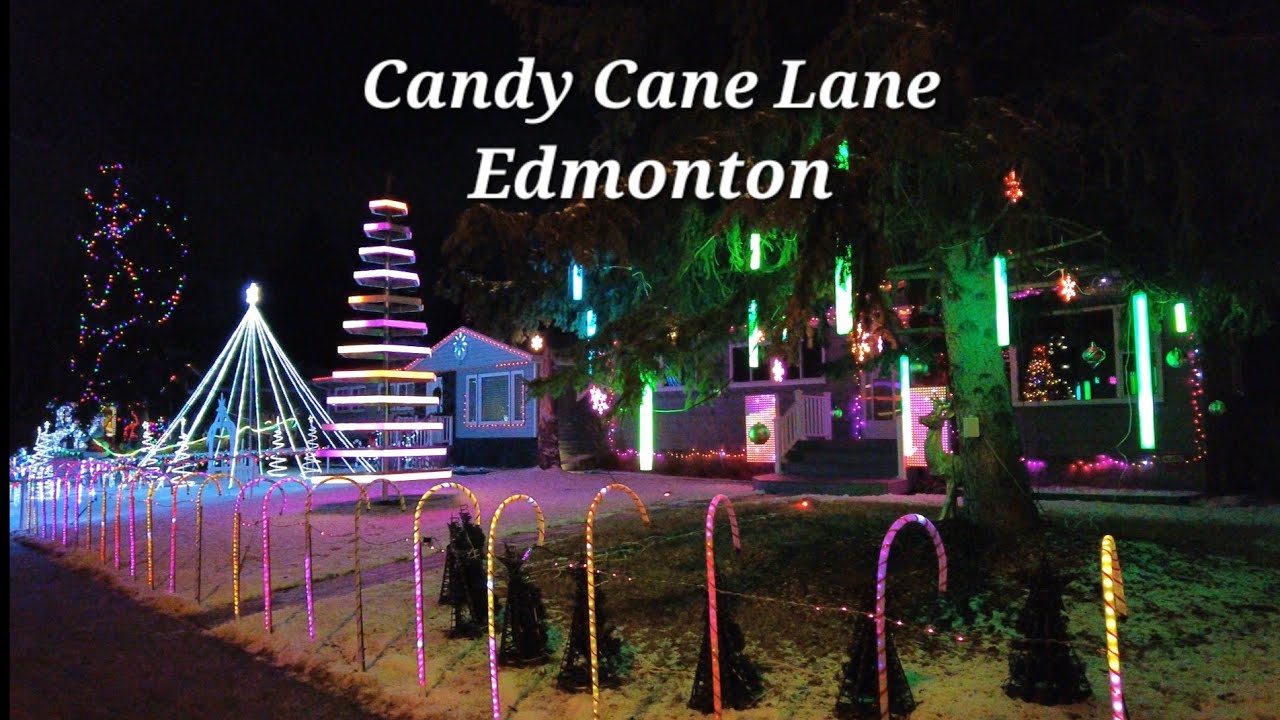 Candy Cane Lane, Edmonton, Alberta, Canada - Dec 2023
